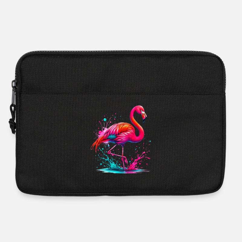 Flamingo - Laptoptasche 13" - Schwarz