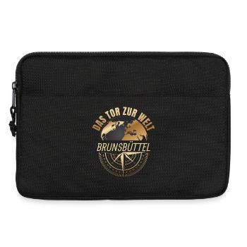 Das Tor zur Welt - Brunsbüttel - Laptoptasche 13" - Schwarz - Vorne