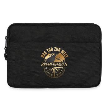 Das Tor zur Welt - Bremerhaven - Laptoptasche 13" - Schwarz - Vorne