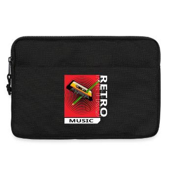 Retro-Musik - Laptoptasche 13" - Schwarz - Vorne