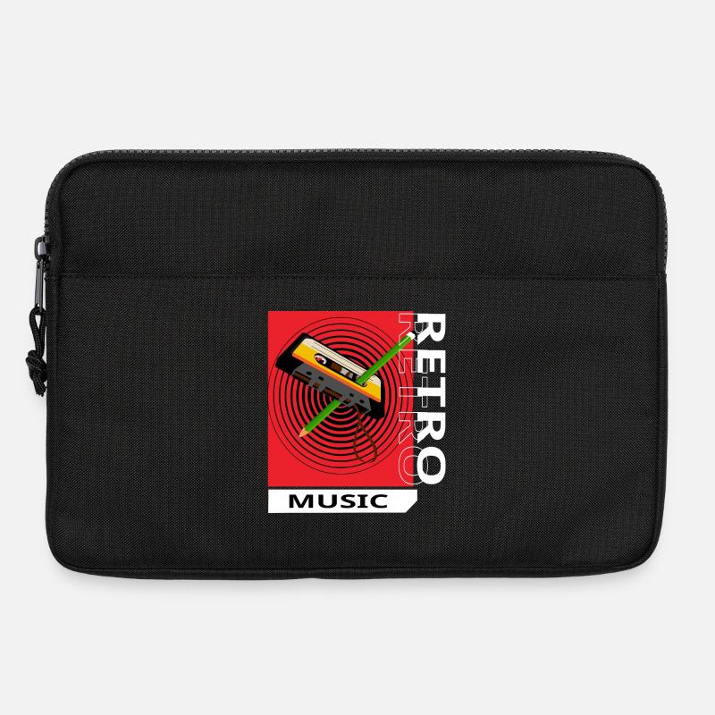 Retro-Musik - Laptoptasche 13" - Schwarz