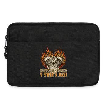 Alles Gute zum Tag des V-Twins für Chopper-Liebhaber - Laptoptasche 13" - Schwarz - Vorne