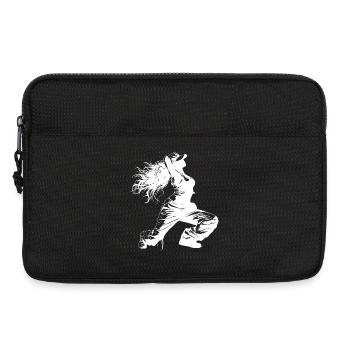 Breakdancerin Zeichnung - Laptoptasche 13" - Schwarz - Vorne