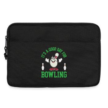C’est une bonne journée pour le bowling - Sacoche pour ordinateur portable 13 pouces - noir - Devant
