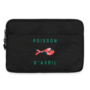 FISH. SARDINE. APRIL FOOL. SEA. OCEAN - Laptop bag 13" - black - Front