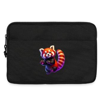 Petit panda - Sacoche pour ordinateur portable 13 pouces - noir - Devant
