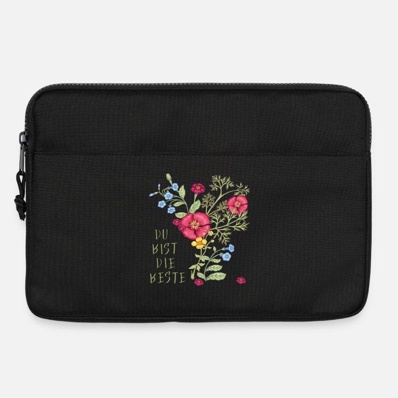 Du bist die Beste - Laptoptasche 13" - Schwarz