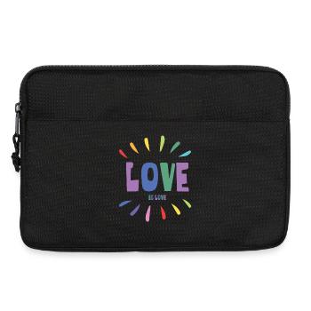 Mois de la fierté LGBT - Love is Love - Sacoche pour ordinateur portable 13 pouces - noir - Devant