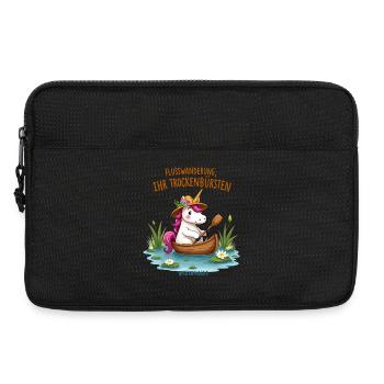 Unicorn Canoe Trip - Laptop bag 13" - black - Front