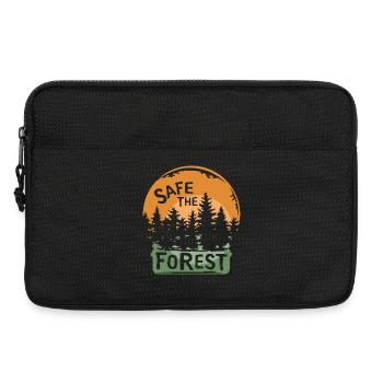 safe the forest - Waldfreunde und Sonnenuntergang - Laptoptasche 13" - Schwarz - Vorne