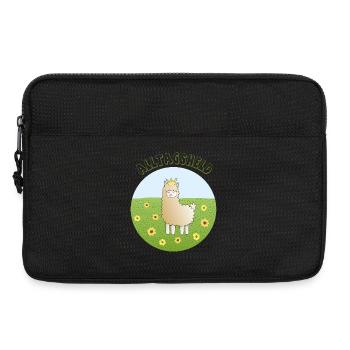 Alpaka-Alltagsheld - Laptoptasche 13" - Schwarz - Vorne