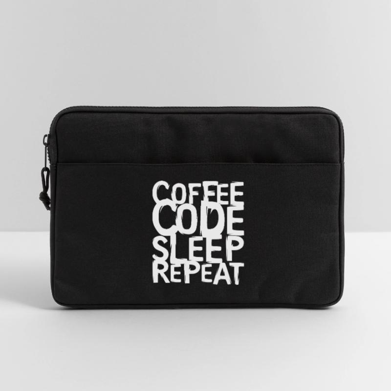 coffee code Programmierer - Informatik Arbeit Logo Laptoptasche 13"