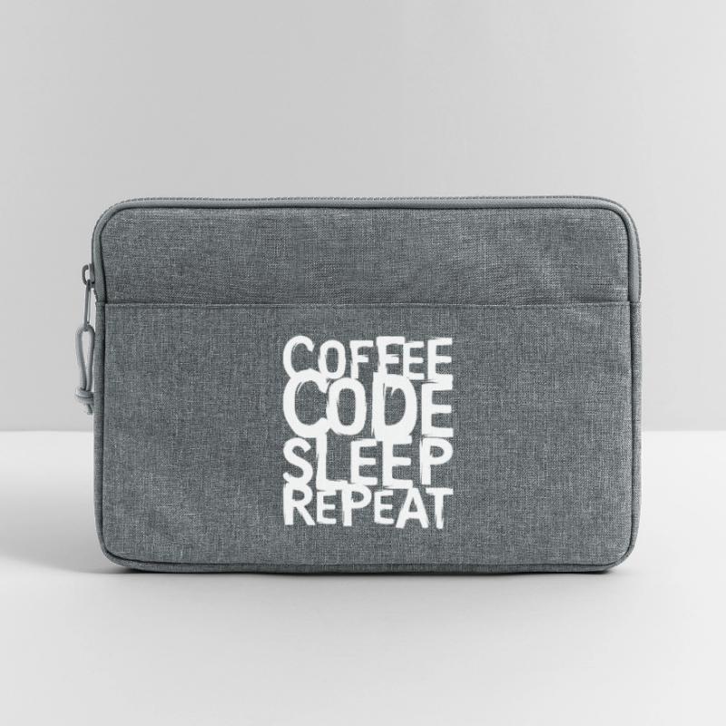 coffee code Programmer - Computer Science Work Logo Laptop bag 13"