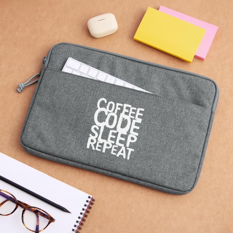 coffee code Programmer - Computer Science Work Logo Laptop bag 13"