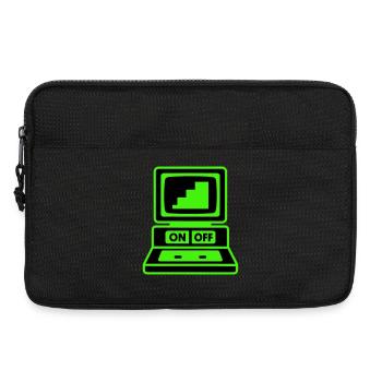 Computer Minimal Pop-Art - Laptoptasche 13" - Schwarz - Vorne