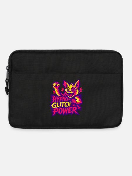Hypno Glitch Power! - Laptoptasche 13" - Schwarz