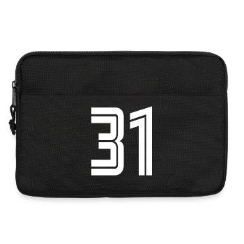 Number 31 jersey – 31st birthday gift - Laptop bag 13" - black - Front
