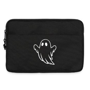 Whimsical Ghost Illustration for Halloween - Laptop bag 13" - black - Front