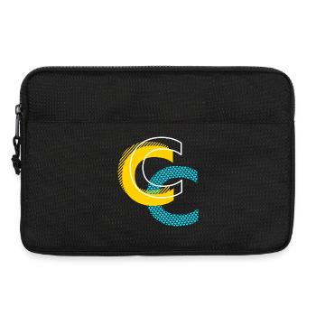 Initial letter C - Laptop bag 13" - black - Front