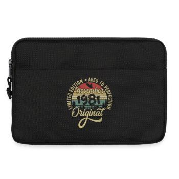 Novembre 1981 Cadeau d’anniversaire Novembre 1981 - Sacoche pour ordinateur portable 13 pouces - noir - Devant