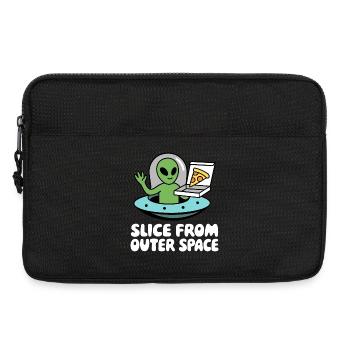 Außerirdischer Pizza-Lieferant - Laptoptasche 13" - Schwarz - Vorne