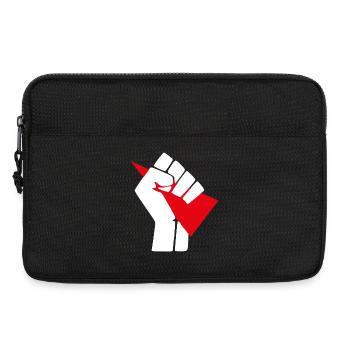 Faust mit rotem Keil - Laptoptasche 13" - Schwarz - Vorne