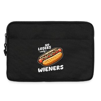 Hot dog No Losers Wieners - Laptoptasche 13" - Schwarz - Vorne