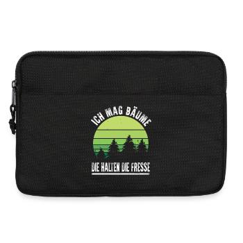 I like trees that hold their mouths irony saying - Laptop bag 13" - black - Front