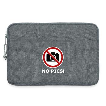 No photo icon - Laptop bag 13" - heather grey - Front