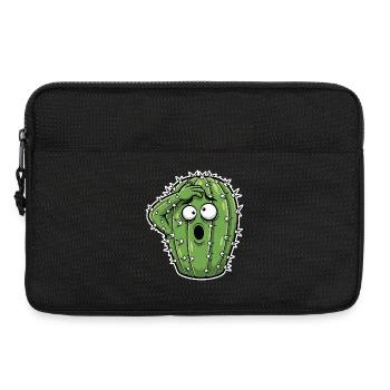 Kaktus Panik Cartoon - Laptoptasche 13" - Schwarz - Vorne
