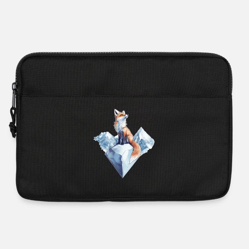 Fuchs Wintermotiv - Laptoptasche 13" - Schwarz