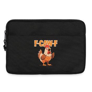 F-Caw-F Lustiges Huhn Meme – Hahn Geschen - Laptoptasche 13" - Schwarz - Vorne