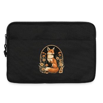 Fox Forest Mushrooms - Laptop bag 13" - black - Front
