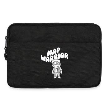 Nap Warrior Schlafheld Illustration - Laptoptasche 13" - Schwarz - Vorne