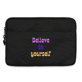 Believe in Yourself Retro Gradient - Laptop bag 13" - black - Front