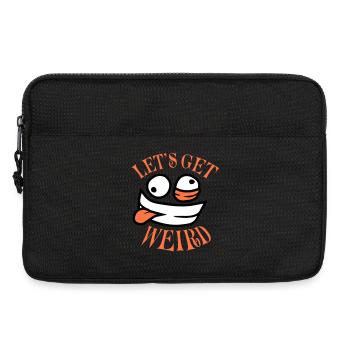 Let’s Get Weird Crazy Comic Face Madness - Sacoche pour ordinateur portable 13 pouces - noir - Devant