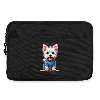 Niedlicher Yorkshire Terrier – Liebevolles Hundede - Laptoptasche 13" - Schwarz - Vorne