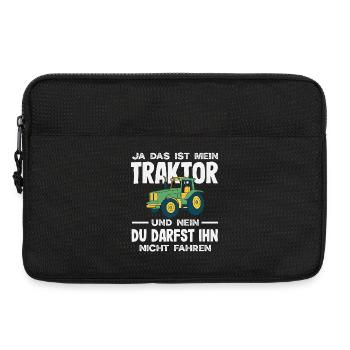 Ja das ist mein Traktor Du darfst nicht fahren - Sacoche pour ordinateur portable 13 pouces - noir - Devant