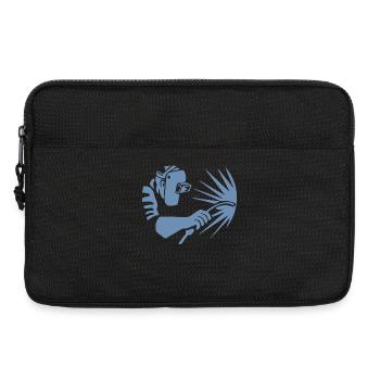 Silhouette de soudeur minimaliste industrielle - Sacoche pour ordinateur portable 13 pouces - noir - Devant