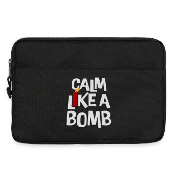 Calme comme une bombe Paradoxe Ironie Humour Blague explosive - Sacoche pour ordinateur portable 13 pouces - noir - Devant