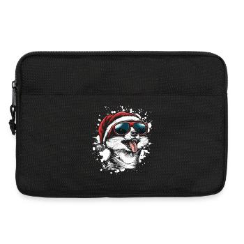 Meerkat Christmas Funny - Laptop bag 13" - black - Front