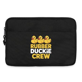 GummiEnte Crew Typo Shirt - Laptoptasche 13" - Schwarz - Vorne