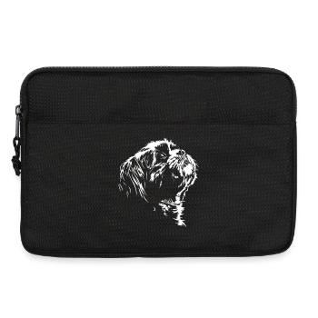Shih Tzu Silhouette Hunde Portrait Wilsigns - Laptoptasche 13" - Schwarz - Vorne