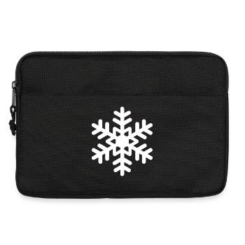 Schneeflocke Schnee - Laptoptasche 13" - Schwarz - Vorne