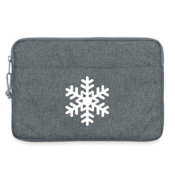 Neige Flake - Sacoche pour ordinateur portable 13 pouces - gris chiné - Devant