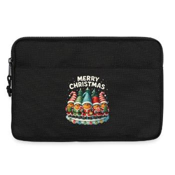 Lustiges Rotkehlchen Weihnachten Geschenk Süß - Laptoptasche 13" - Schwarz - Vorne