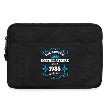 Anniversaire du plombier Né en 1985 Collègue né - Sacoche pour ordinateur portable 13 pouces - noir - Devant