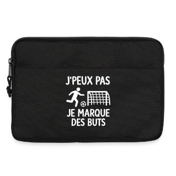 J’peux pas je marque des buts Football Foot - Sacoche pour ordinateur portable 13 pouces - noir - Devant