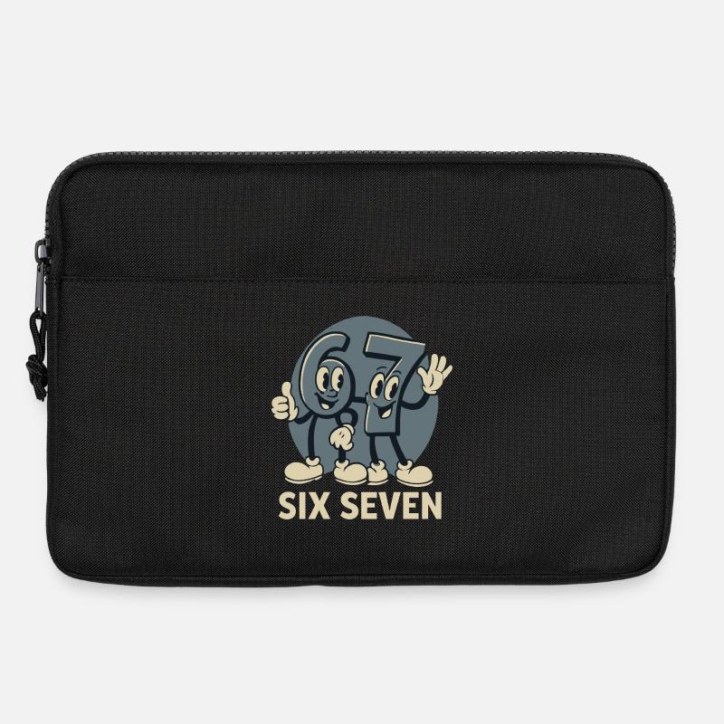 67 Six Seven 6-7 Lustig Geschenk Niedlich - Laptoptasche 13" - Schwarz