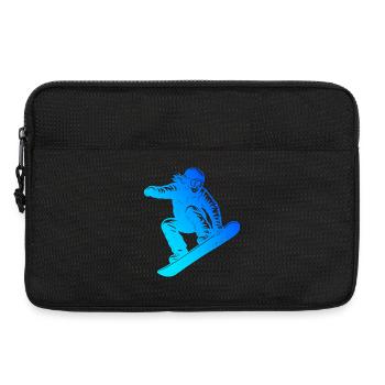 Kurz und klar Snowboard - Laptoptasche 13" - Schwarz - Vorne